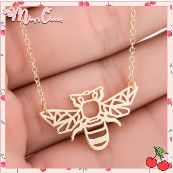 Mary's Cherries Boutique Jewelry - 🍒 ORIGAMI Honey Bee 🐝 Necklace